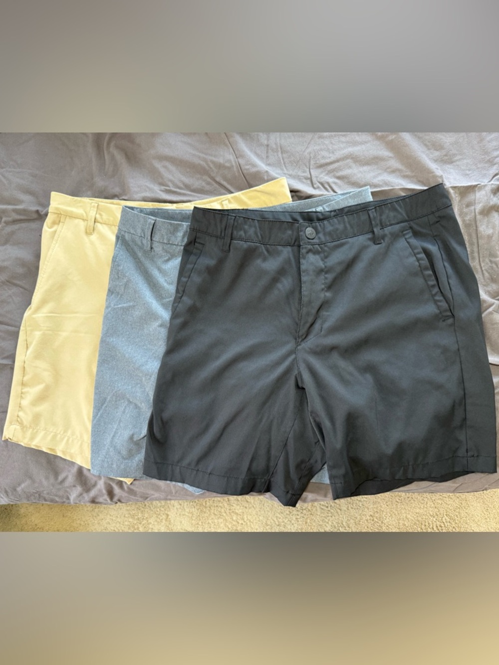 All in Motion Men's Flat Front 7 in Shorts - Lot of 3